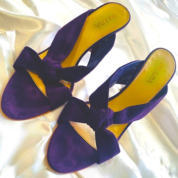 Prada Calzature Donna knot sandals in Viola - Picture 1 of 8